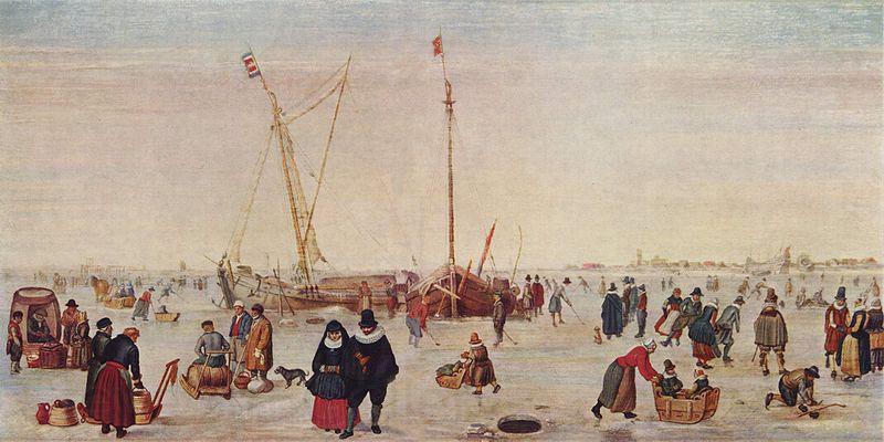 AVERCAMP, Hendrick A scene on the ice Norge oil painting art